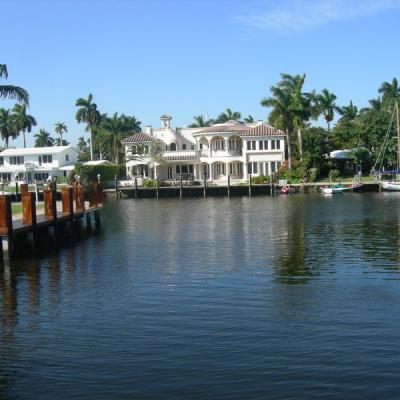 Fort Lauderdale, villa a csatorna mentén