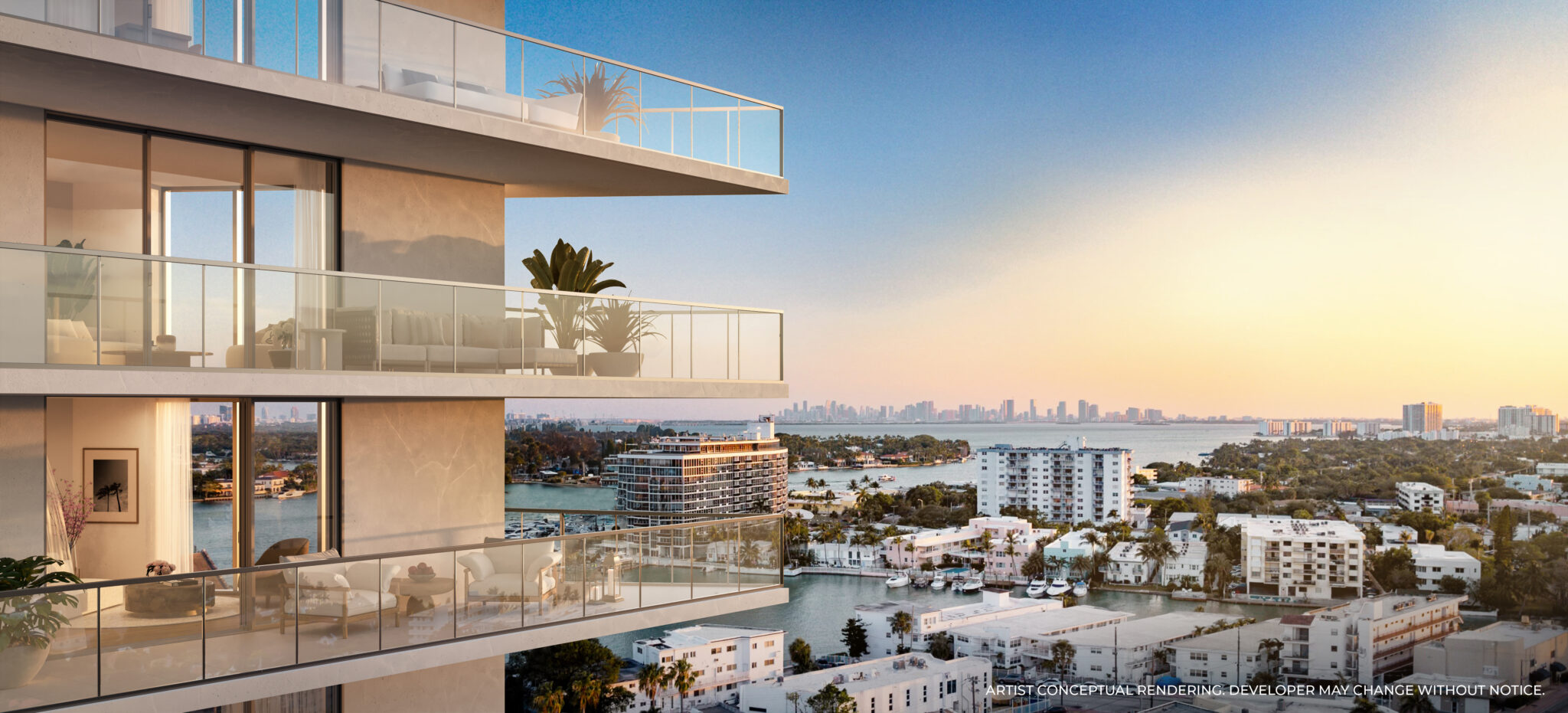 Ekskluzywny,  butikowy projekt z klubem plażowym w Miami Beach