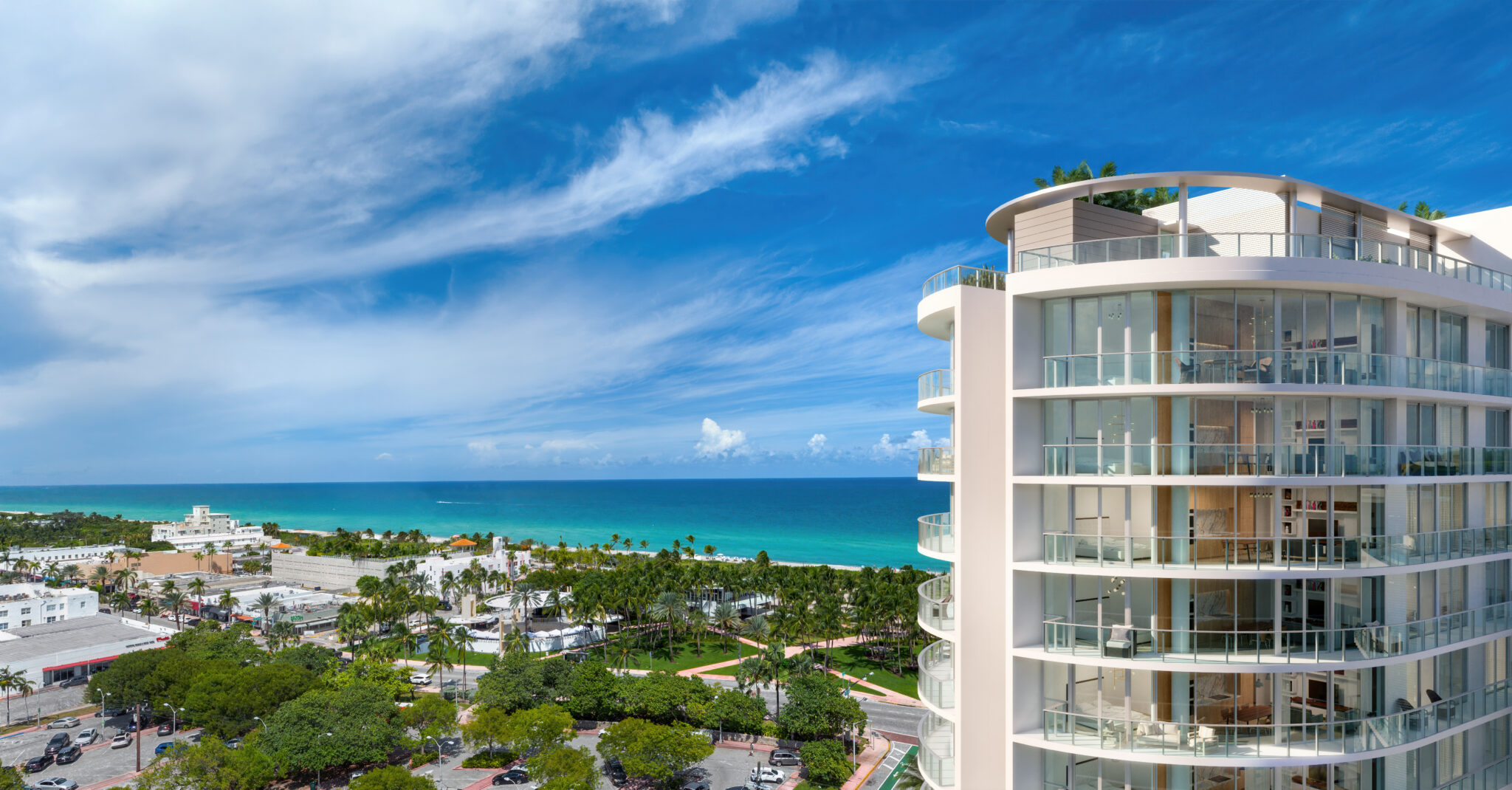 The Ocean is Across the Street from this Residential Tower
